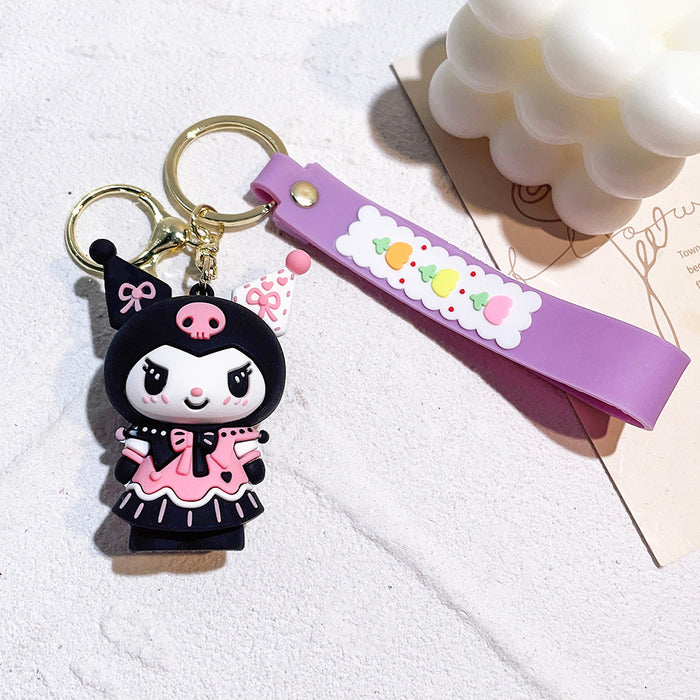 Wholesale Cartoon Silicone Doll Keychain JDC-KC-QiChao024