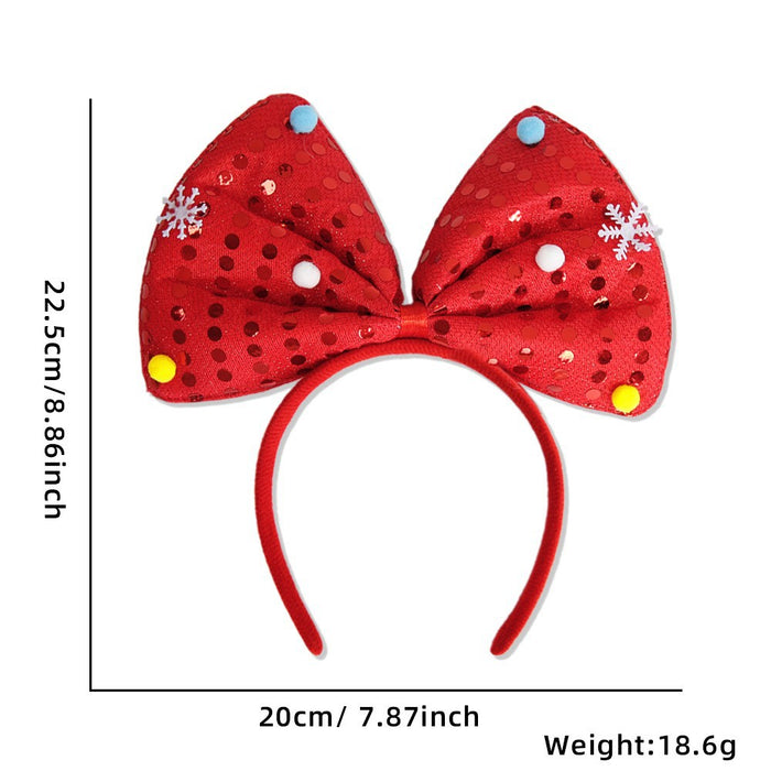 Wholesale Plastic Christmas Headbands With Antler And Star Design For Kids Party Hair Accessory