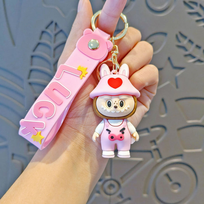 Wholesale Cartoon Keychain Cute School Bag Pendant Car Keychain Accessories Doll Machine Gift