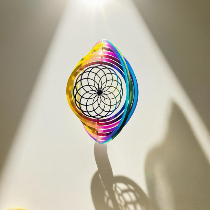 Wholesale 3D Rotating Stainless Steel Wind Chimes Pendant