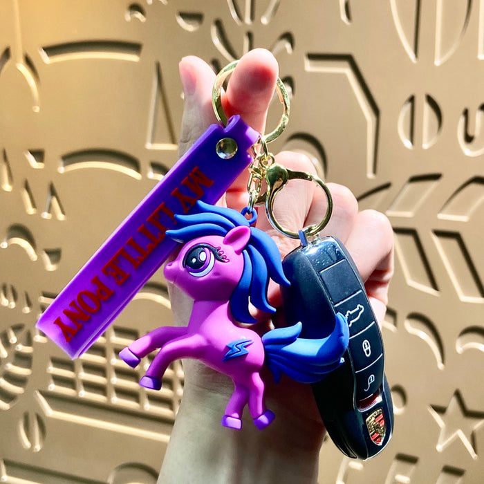 Wholesale Pony Polly Keychain Pendant Cartoon Doll Car Keychain Hanging Gifts