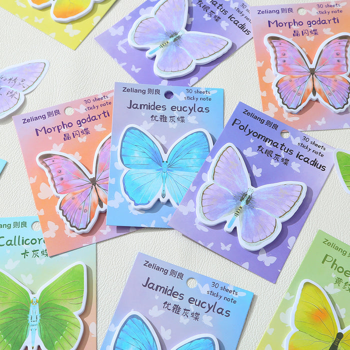 Wholesale Creative Cartoon Cute Colorful Butterfly Sticky Notes
