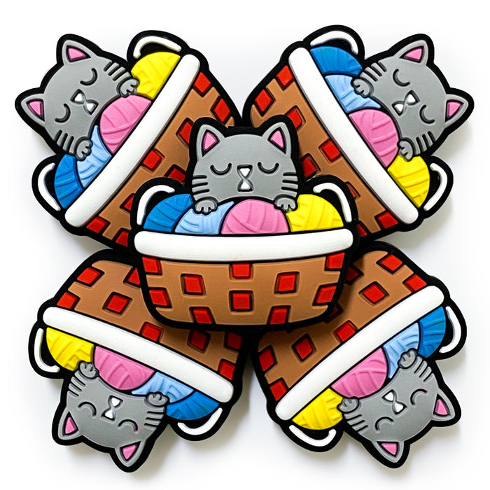 Wholesale 10PCS Cartoon Cute Cat Silicone Beads JDC-BDS-WDX057