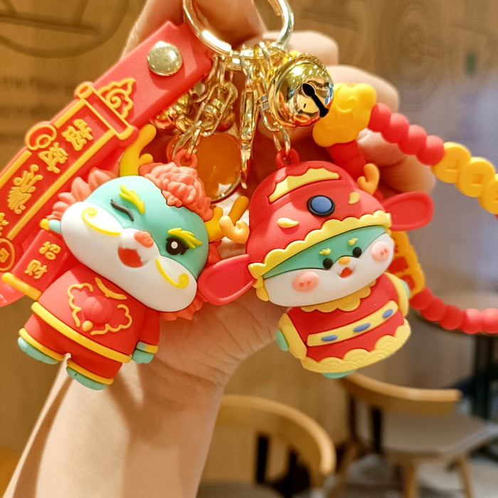 Wholesale Cartoon Silicone Doll Keychain JDC-KC-MingT182