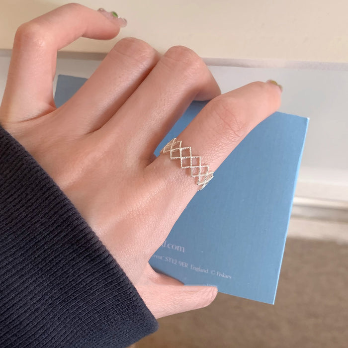 Wholesale Ring niche design, light luxury, simple opening ring, high-end feel