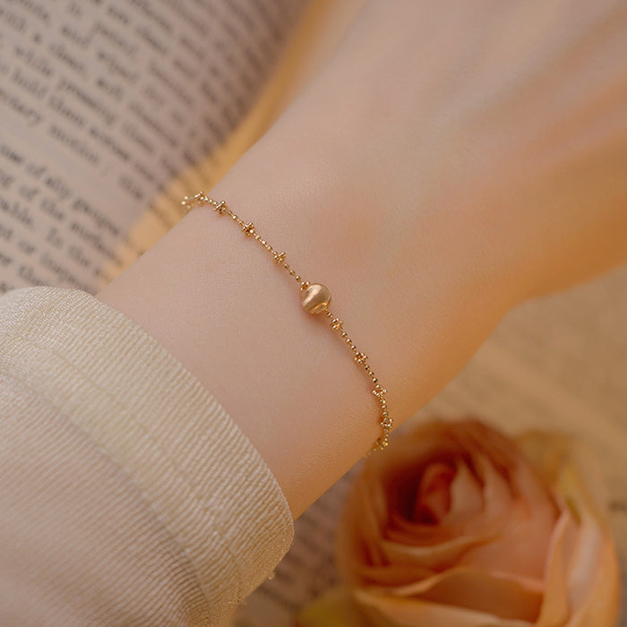 Wholesale Silver light luxury high-end cat eye brushed bracelet exquisite drawstring accessory