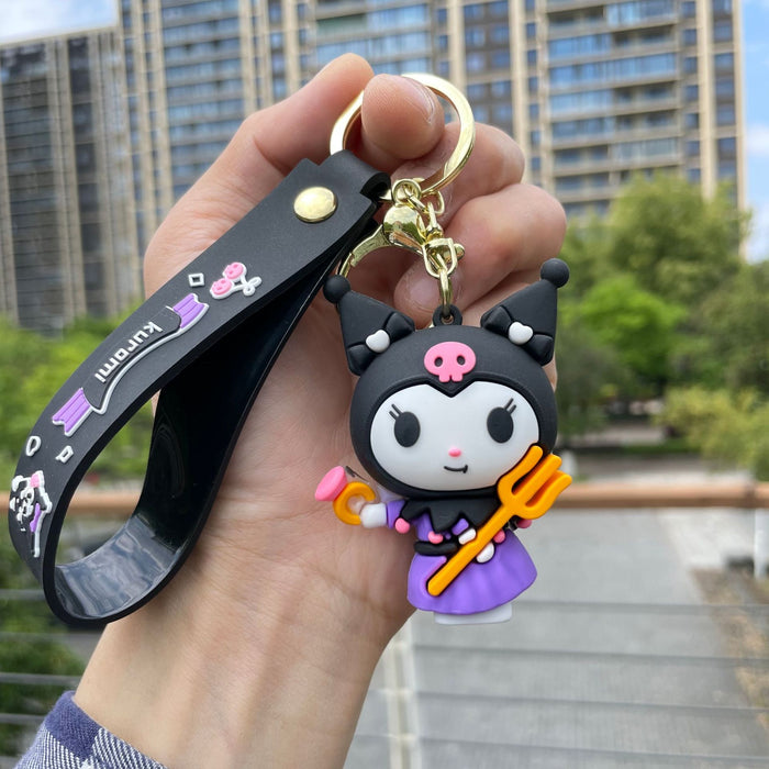 Wholesale Keychain Soft Rubber Cute Doll Car Keychain Backpack Pendant