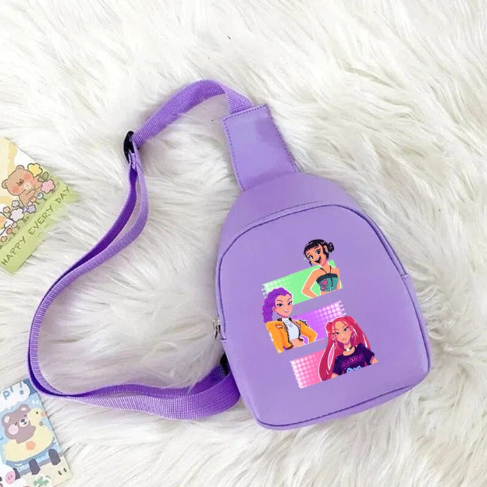 Wholesale Cute candy-colored PU leather shoulder bag suitable for both boys and girls