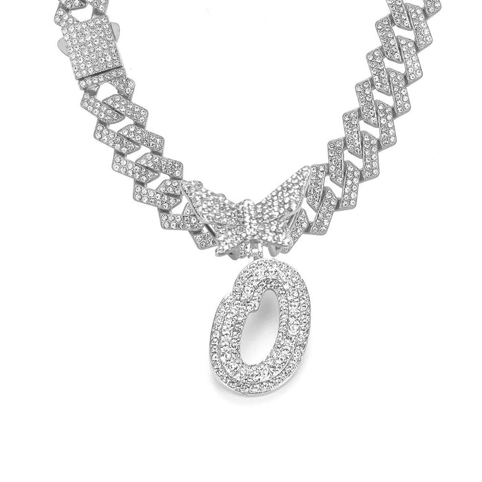 Wholesale Alloy rhinestone pendant necklace