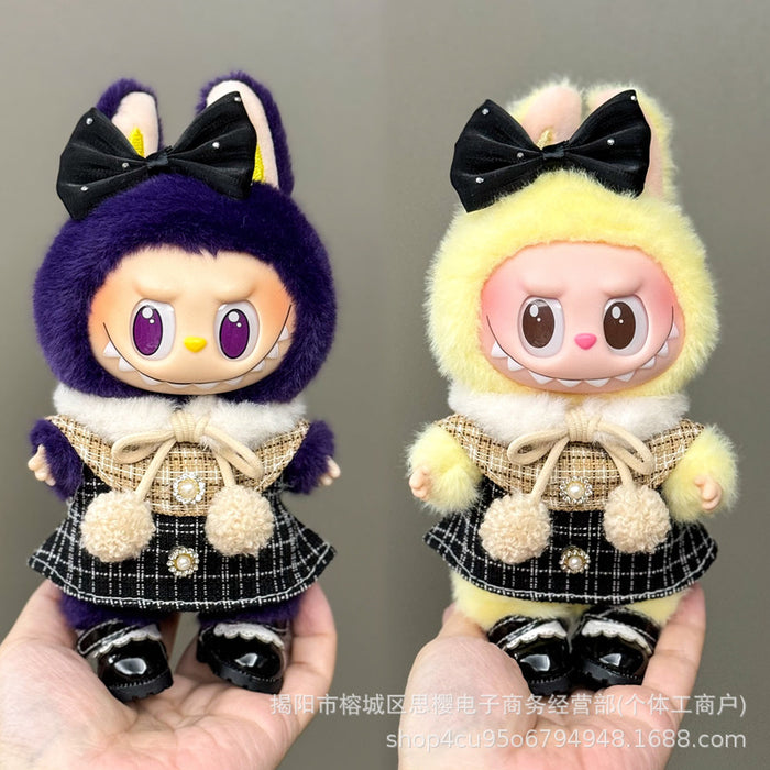 Wholesale 17cm Doll Pendant Plush Toy Clothes Set Skirt