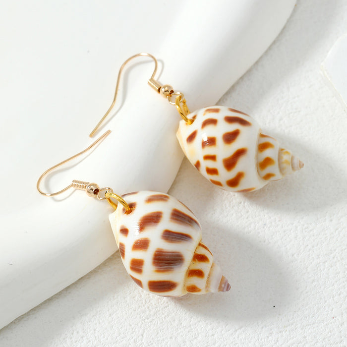 Wholesale Conch Shell Earrings JDC-ES-QunQiu011