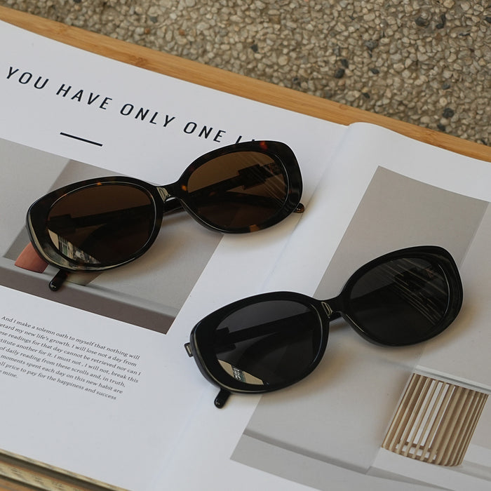 Wholesale Fashionable and trendy cat eye sunglasses, women's sunscreen, personalized and versatile, retro and high-end sunglasses