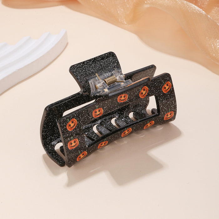 Wholesale Halloween Acrylic Hollow Square Hair Clip JDC-HC-SNSB001