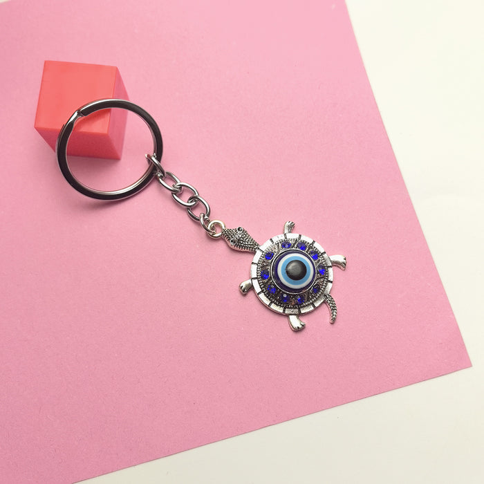 Wholesale Blue Eye Pendant Flower Butterfly Keychain Pendant Bag