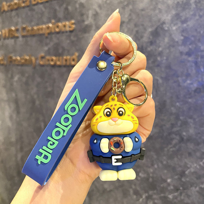 Wholesale PVC Cartoon Animal Keychain Pendant Fashion Car Key Accessory