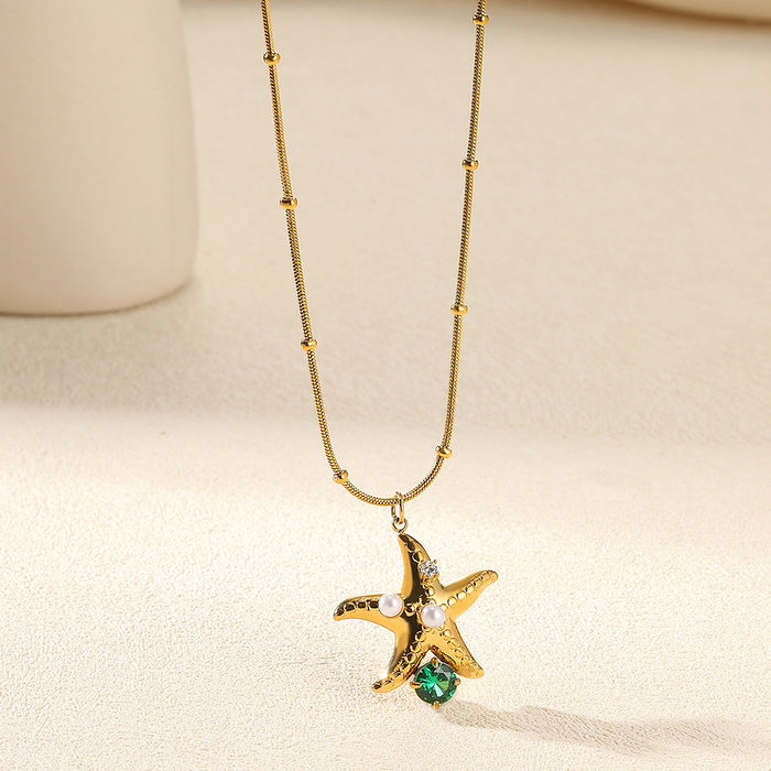 Wholesale Stainless Steel Flower Sunflower Necklace Minimalist Pendant Jewelry