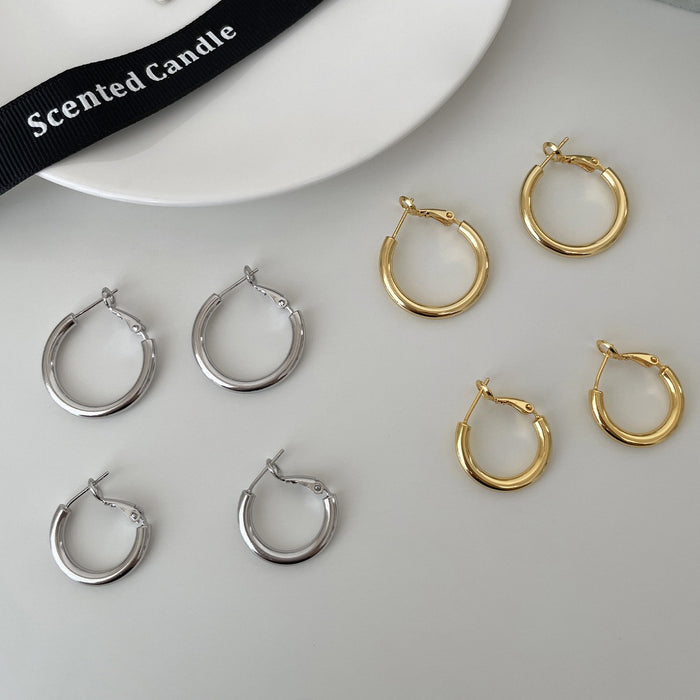 Wholesale Silver needle earrings, retro earrings, high-end earrings, versatile and versatile