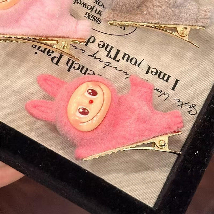 Wholesale Plush Doll Lying Posture Hairpin Cute Clip Duckbill Clip Cartoon Hair Accessories