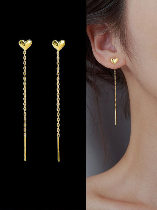 Wholesale Titanium steel temperament long earrings