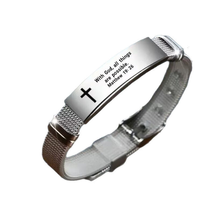 Wholesale Simple Friendship Bracelet Stainless Steel Adjustable Strap Bracelet