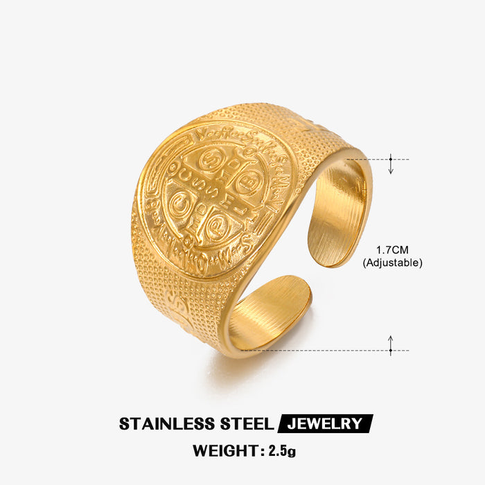 Wholesale Stainless Steel Ring Gold Plated Rings Adjustable rings for Women