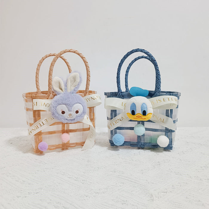 Wholesale Woven bag,  cute plush bag,  basket