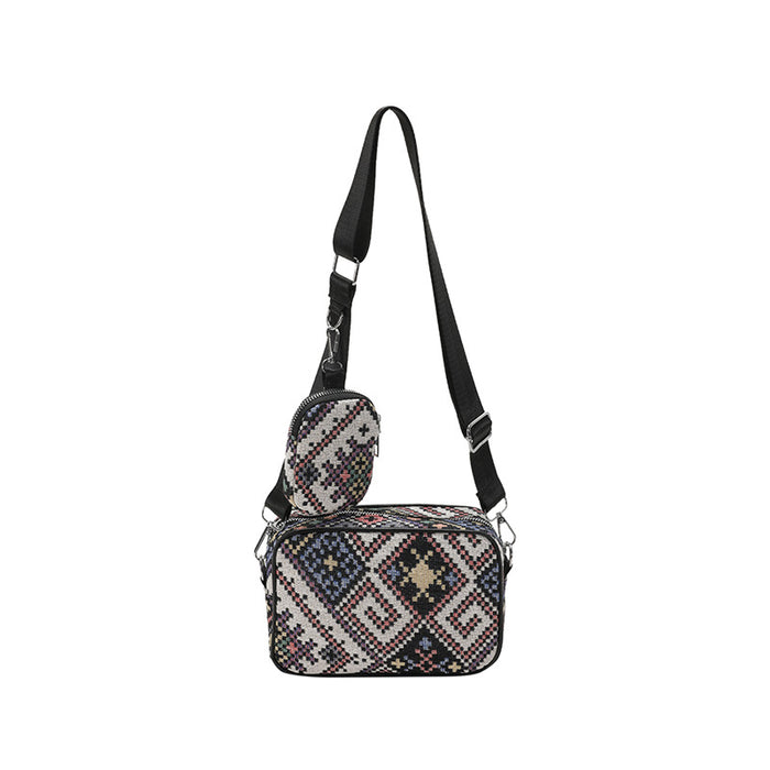 Wholesale Polyester Ethnic Style Large Capacity Shoulder Underarm Bag JDC-SD-MingShuo025