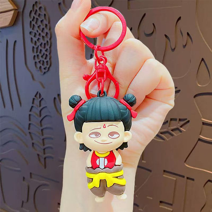 Wholesale Keychain Cartoon 3D Doll Pendant Cute Car Keychain Backpack Pendant