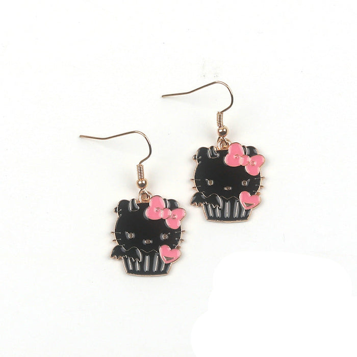 Wholesale Cute Cupcake Cat Earrings