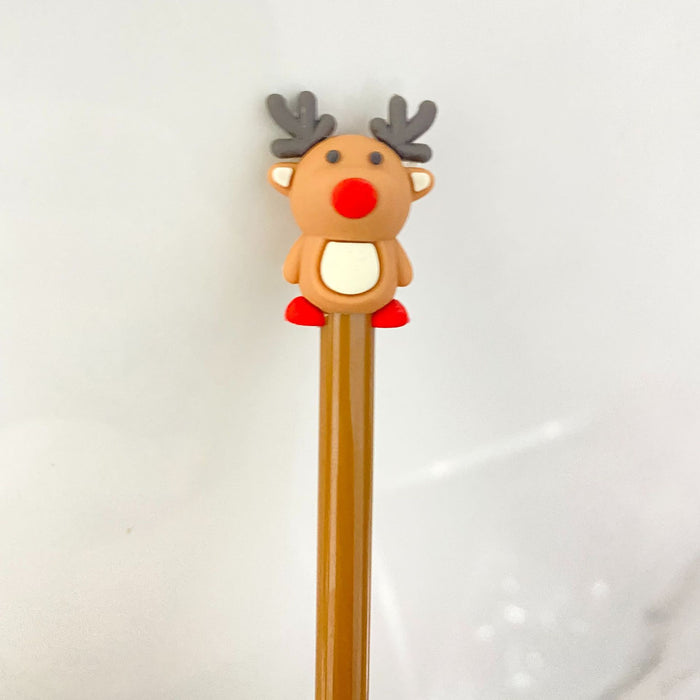 Wholesale Christmas gel pen carbon pen primary school student gift prize Christmas stationery gift water pen