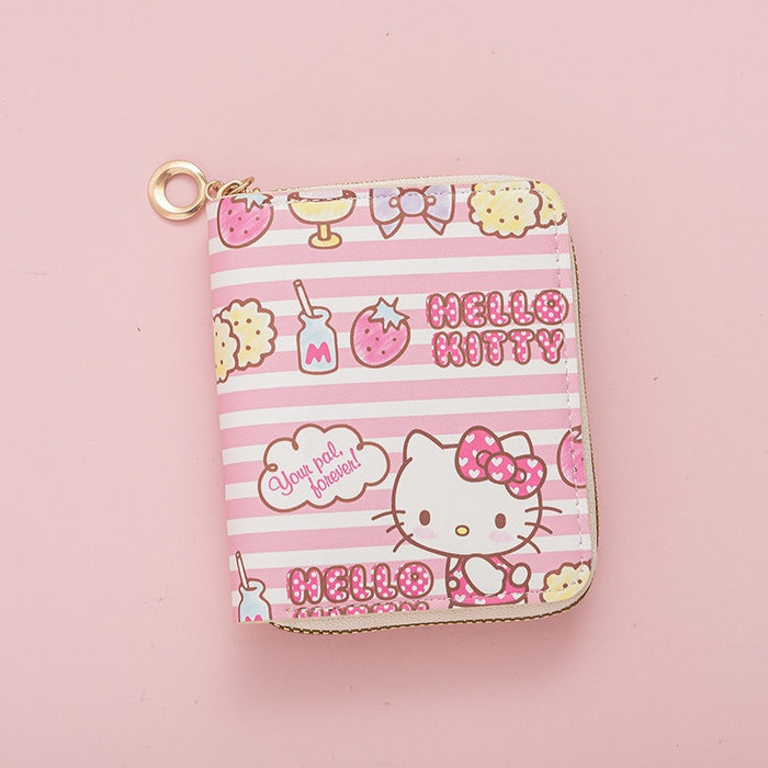 Wholesale Short Wallet Cute Cartoon Student Mini Zipper Ladies Fashion Kitty Coin Purse JDC-WT-QT006