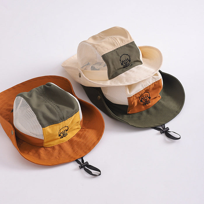 Wholesale Children's Hat Summer Thin Breathable Mesh Boys and Girls Large Brim