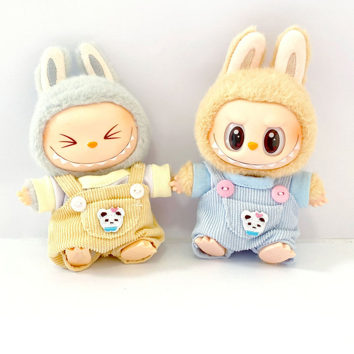 Wholesale Pendant Sitting Party Blind Box Baby Clothes Cartoon Panda Bear Overalls Set Clothes