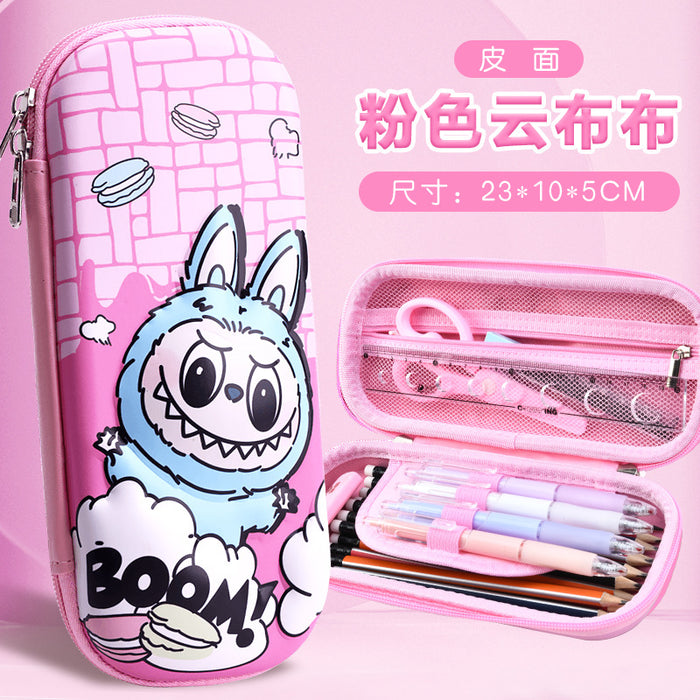 Wholesale Cartoon Pencil Case for Primary School Students Large Capacity Storage