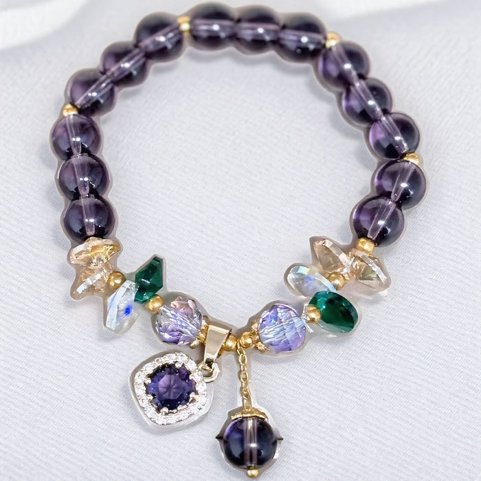 Wholesale Purple Crystal Bracelet Micro-Encrusted Zircon Bracelet