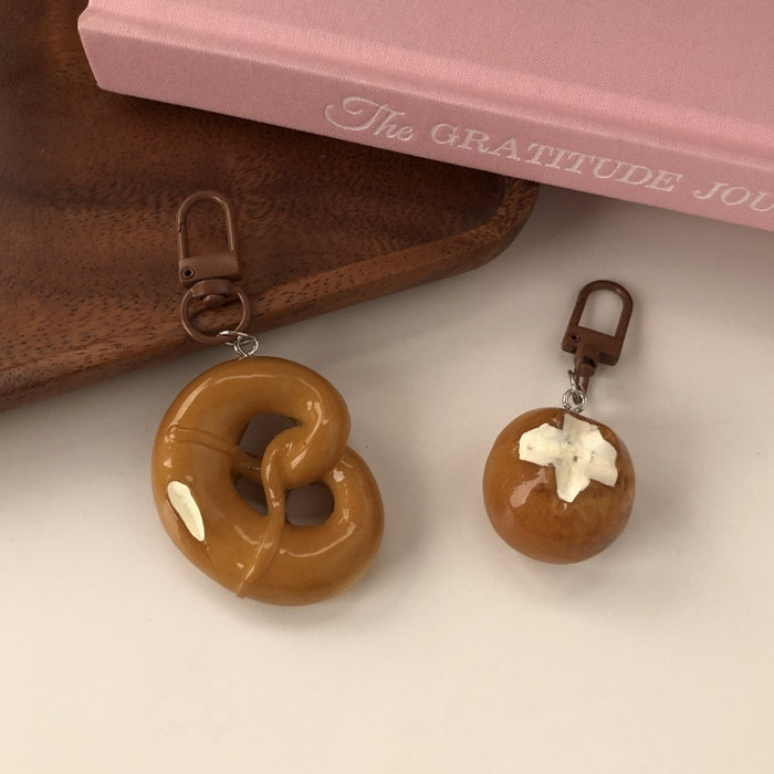 Wholesale Bagel Bread Pendant Cute Bag Decoration Pendant Versatile School Bag Keychain