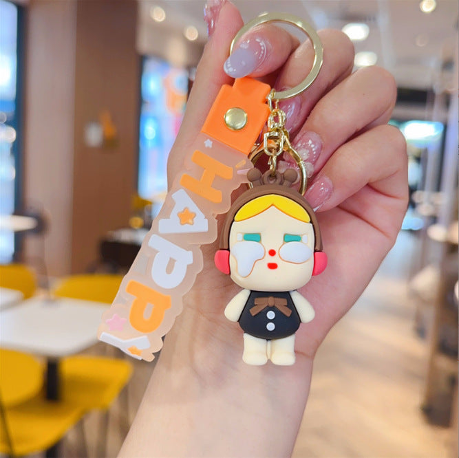 Wholesale Crying Doll Keychain Pendant Cute PVC Cartoon Bag Charm Gift Boutique Resale