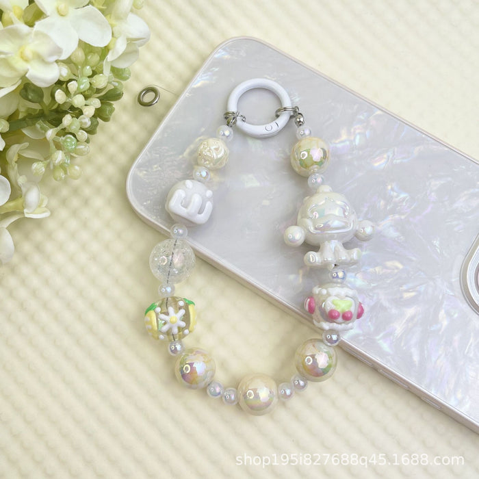 Wholesale Bracelet Decorative Pendant Mobile Phone Hanging Keychain Doll DIY Cute Bag Hanging Chain