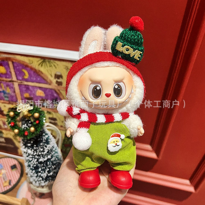 Wholesale Plush doll sweater with pendant and Christmas doll clothes