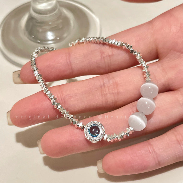 Wholesale Broken silver beaded bracelet with high-end feel and temperament