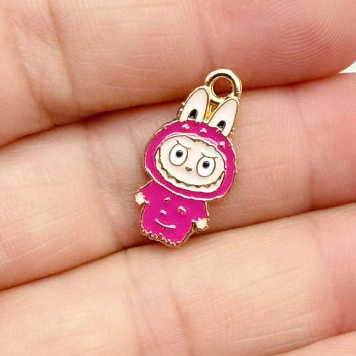 Wholesale 10pcs Alloy Oil Drip DIY Earrings,  Keychains,  Necklaces Pendant