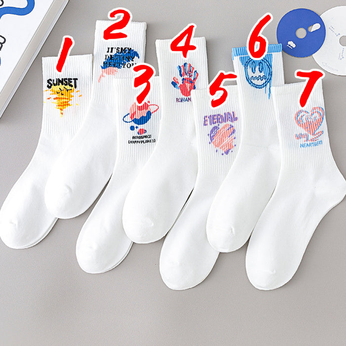 Wholesale Socks women' s sports socks cotton socks white stockings autumn and winter