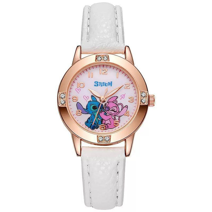 Wholesale Diamond Studded Leather Strap cartoon Watch Women's Quartz