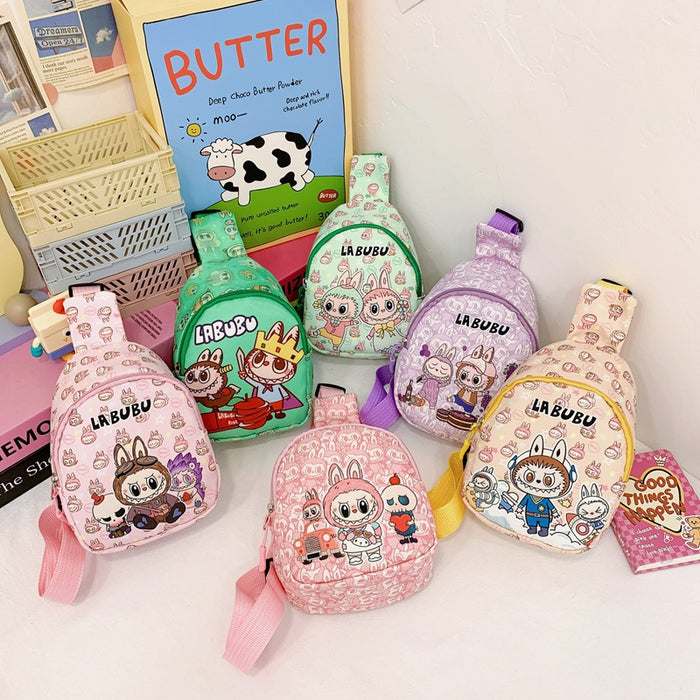 Wholesale Children' s Plush Fabric  Cute Cartoon Shoulder Bags