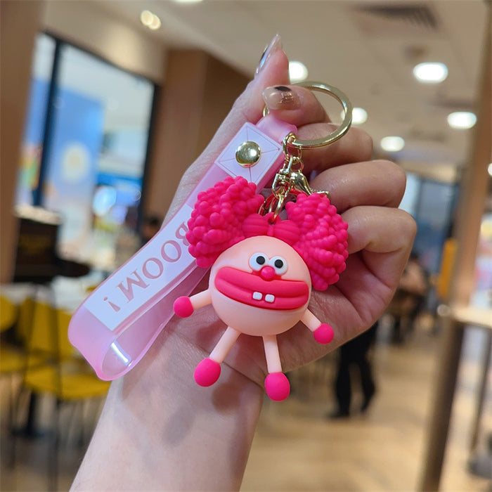 Wholesale Cartoon 3D Doll Keychain Car Bag Pendant