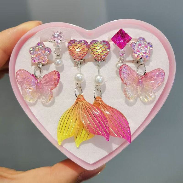 Wholesale Mermaid Ear Clip Ring Set