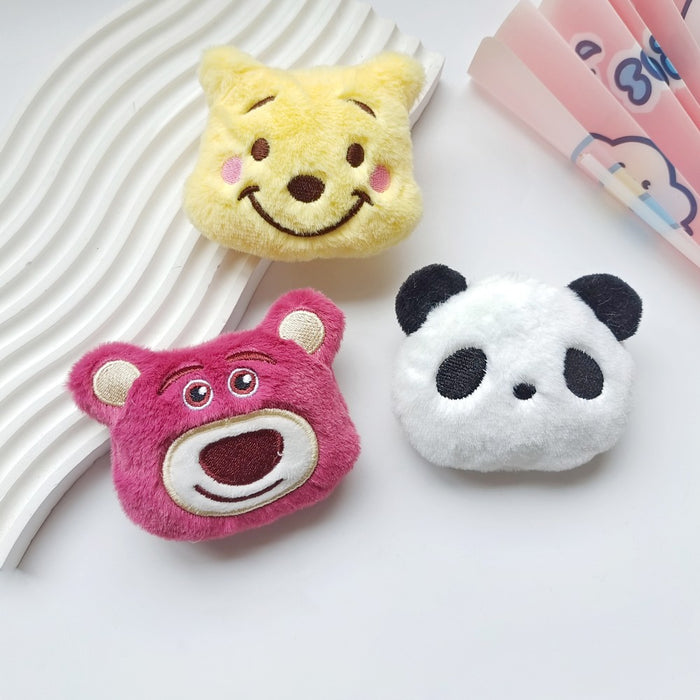 Wholesale Cute cartoon plush panda dolls,  brooches,  bags,  slippers,  accessories