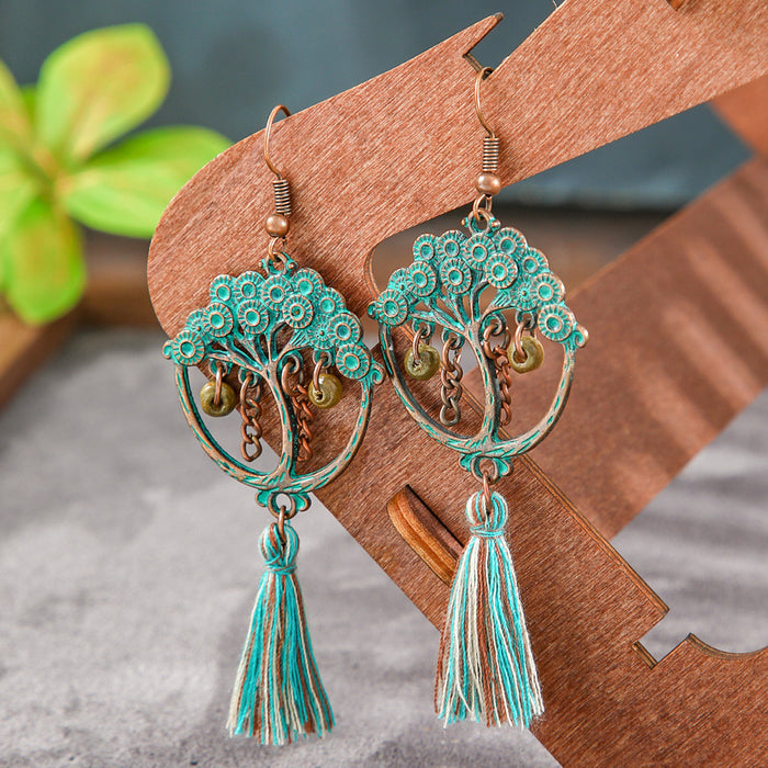 Wholesale Ethnic Vintage Heart Earring Set - Zinc Alloy Jewelry Accessory for Party Wear MOQ≥2