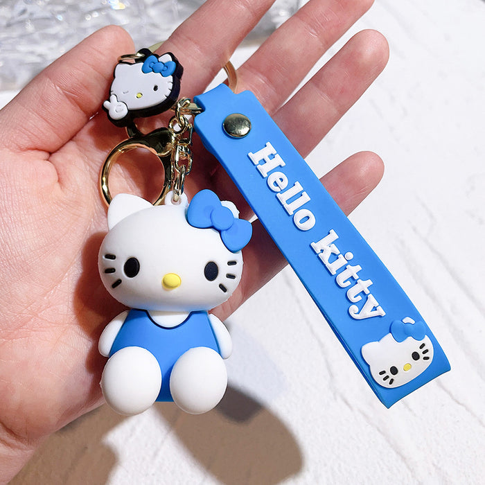 Wholesale Keychain silicone doll car key pendant small gift backpack pendant