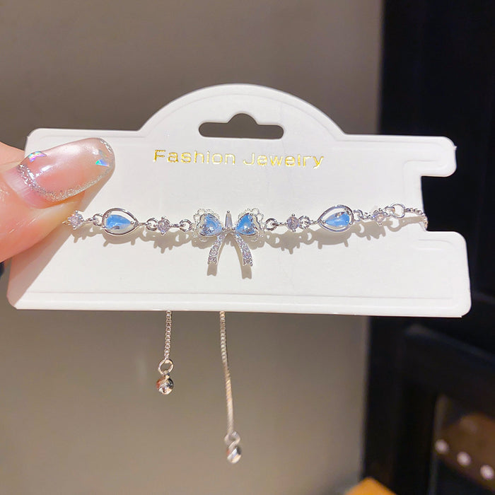Wholesale Resin CZ Butterfly Flower Slider Bracelet Trendy Jewelry Accessory